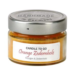 Candle Factory Duftkerze Orange und Zedernholz Candle to go