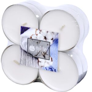 müller Kerzen Duftkerze Soft Cotton 8 Stück