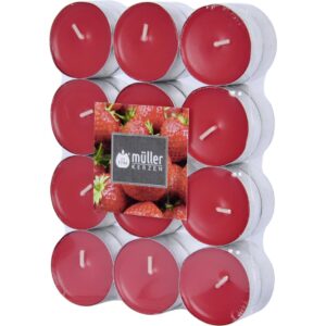 müller Kerzen Duftkerze Strawberry Love 24 Stück