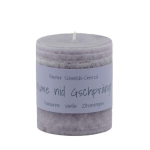 Schulthess Kerzen Duftkerze Nume nid Gschprängt 7 x 8 cm