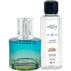 Maison Berger Duftlampe Pure + 250 ml Caresse do Coton, Blau