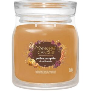 Yankee Candle Signature Duftkerze Golden Pumpkin Medium Jar