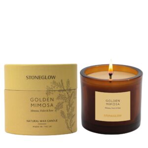 Stoneglow Duftkerze Golden Mimosa 200 g