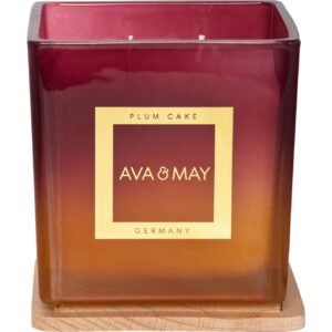 AVA & MAY Duftkerze Plum Cake, 450 g