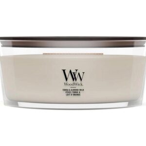 Woodwick Duftkerze Tonka & Almond Milk Ellipse