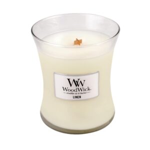 Woodwick Duftkerze Linen Medium Jar