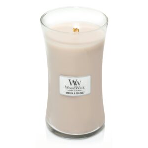 Woodwick Duftkerze Vanilla & Sea Salt Large Jar