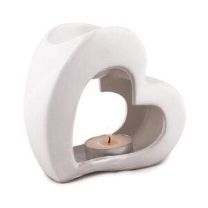 Pajoma Duftlampe Heart Ø 13 cm, Weiss