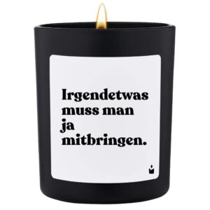 ChattyCandles Duftkerze Irgendetwas muss man ja mitbringen 6.7 x 8 cm