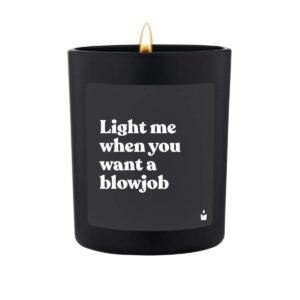 ChattyCandles Duftkerze Light me when you want a blowjob 6.7 x 8 cm