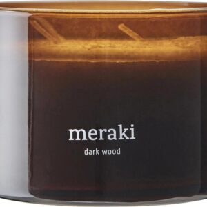 meraki Duftkerze Dark wood im Glas, 340 g