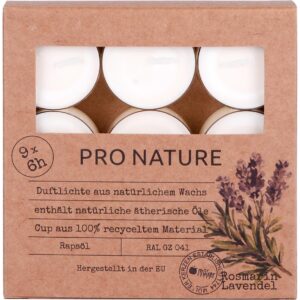 müller Kerzen Duftkerze Rosmarin & Lavendel 9 Stück