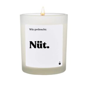 ChattyCandles Duftkerze Wie gwünscht: Nüt 6.7 x 8 cm