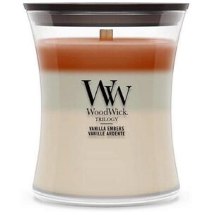 Woodwick Duftkerze Vanilla Embers Trilogy Medium Jar