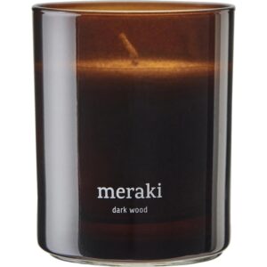 meraki Duftkerze Dark wood im Glas, 200 g