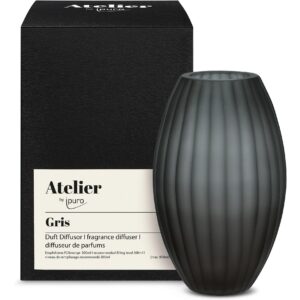 ipuro Raumduft Vase Grau, Mittel, 900 ml