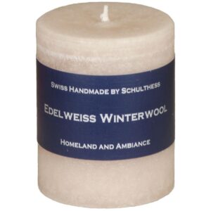 Schulthess Kerzen Duftkerze Edelweiss Winterwolle 8 cm