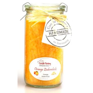 Candle Factory Duftkerze Orange und Zedernholz Mini Jumbo
