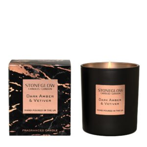 Stoneglow Duftkerze Dark Amber & Vetiver 220 g