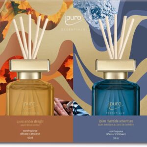 ipuro Duftstäbchen Geschenkset amber & riverside 2 x 50 ml