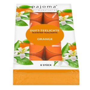 Pajoma Teelicht Orange 8er Set