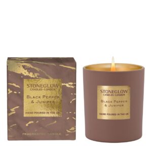 Stoneglow Duftkerze Black Pepper & Juniper 220 g