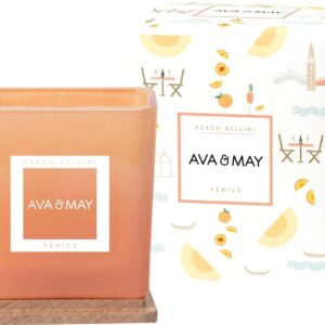 AVA & MAY Duftkerze Peach Bellini 200g