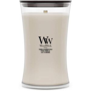Woodwick Duftkerze Tonka & Almond Milk Large Jar