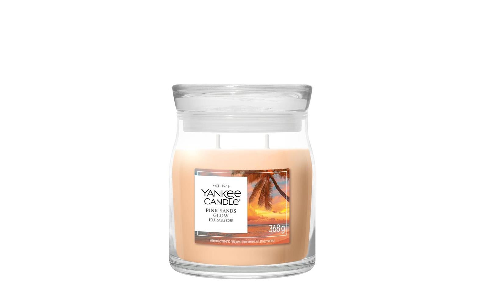 Yankee Candle Signature Duftkerze Pink Sands Glow Signature Medium Jar