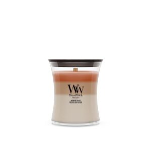 Woodwick Hearth Spice im Glas Braun