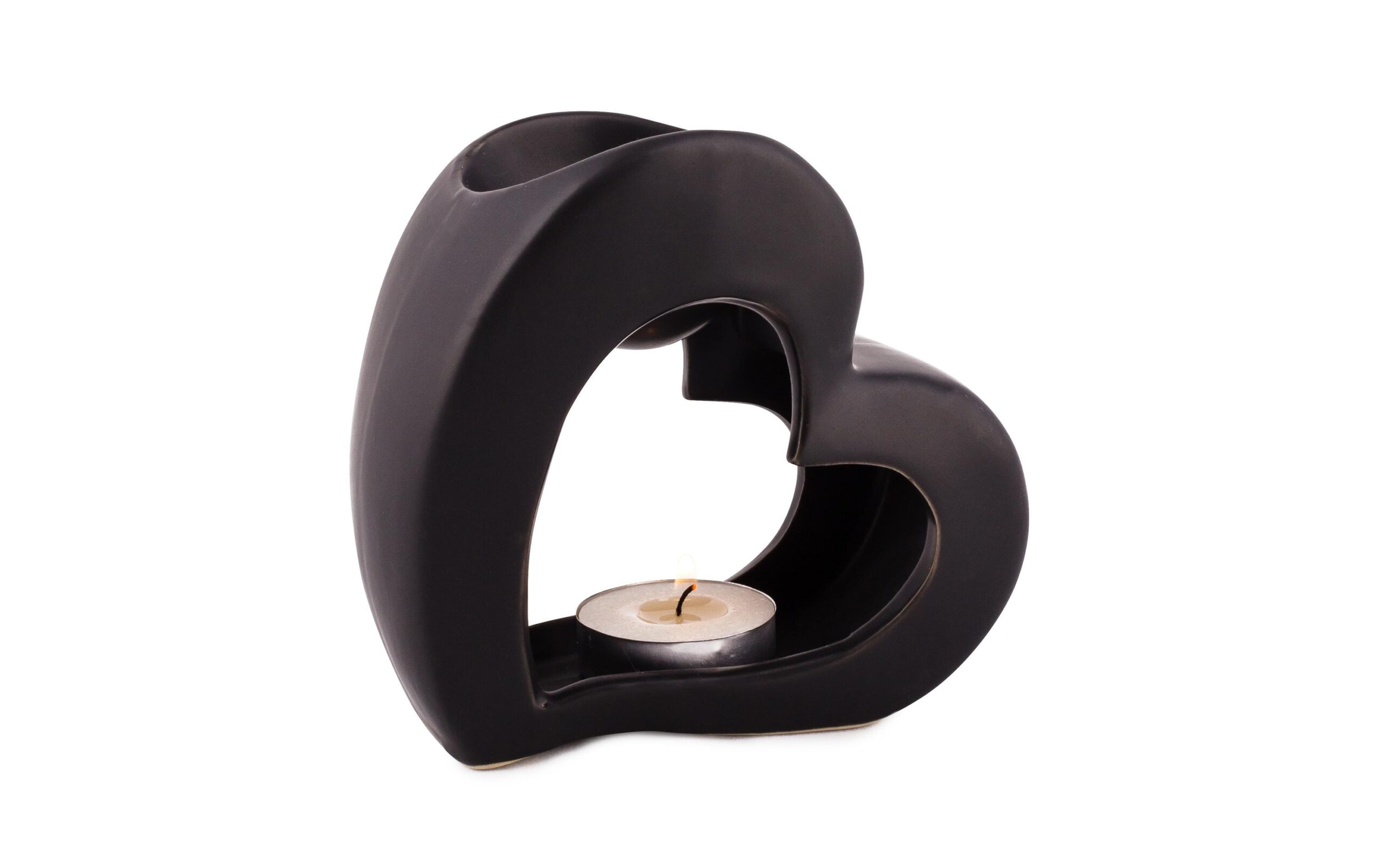 Pajoma Duftlampe Heart Ø 13 cm, Schwarz