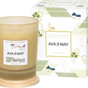 AVA & MAY Duftkerze Sparking Wine 180 g