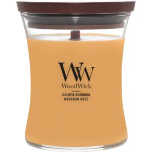 Woodwick Duftkerze Golden Bourbon Medium Jar