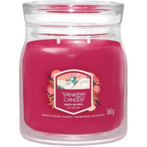 Yankee Candle Signature Duftkerze Santa on Skis Medium Jar
