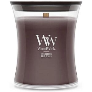 Woodwick Duftkerze Iris Woods Medium Jar