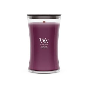 Woodwick Velvet Plum im Glas Violett 110 – 120 h