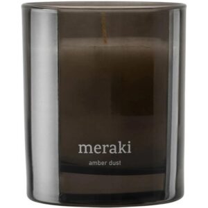 meraki Duftkerze Amber Dust 200 g, Grau